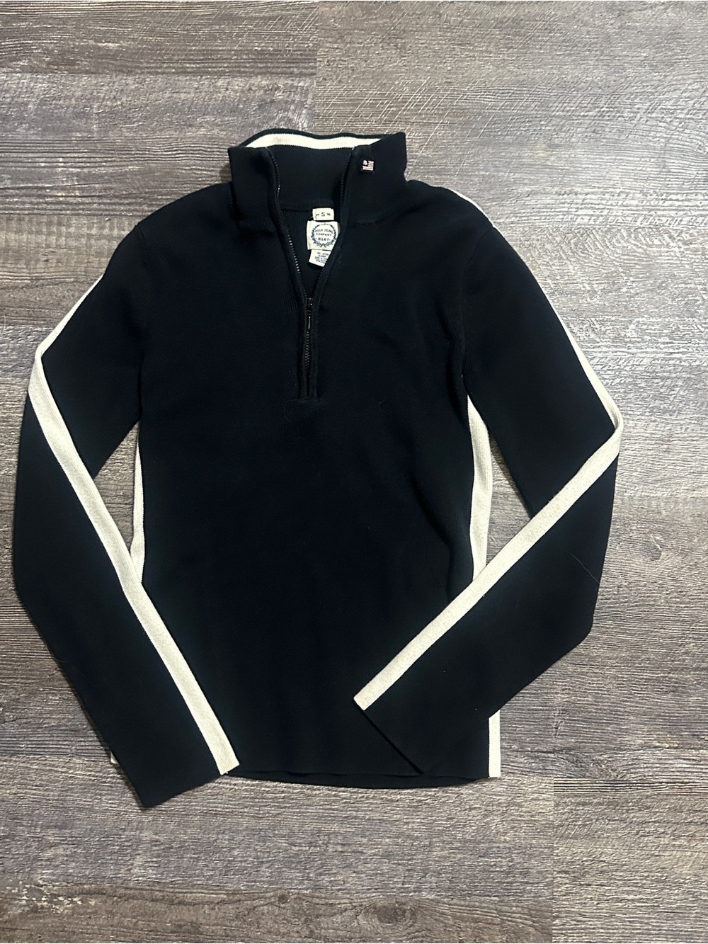 Vintage Y2K Polo Jeans Company 100% cotton Half Zip Mock Neck Sweater - Small